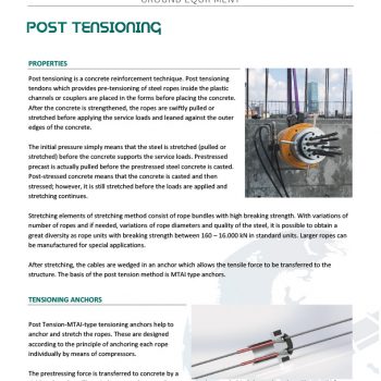 Post Tensioning